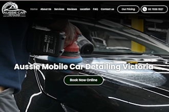 design car detailing car wash website car dealership detailing website