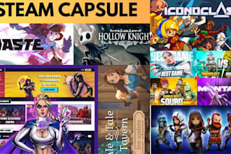 do steam capsule art game art poster banner ui steam artwork for game marketing