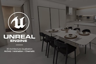 create realistic architectural rendering nd interior animation walkthrough video
