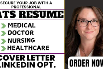 write a medical healthcare nursing doctor nurse biotech pharma resume and CV