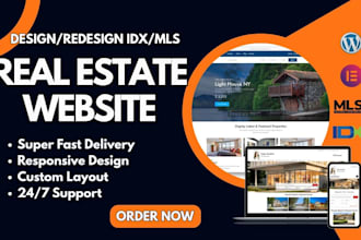 design wordpress real estate website for agent, broker, and realtor