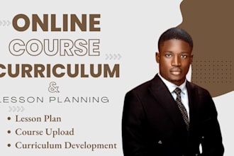 create online course, lesson plan, academic research and edit worksheet