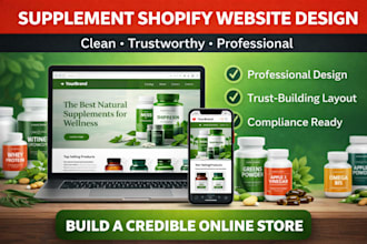 design a professional supplement shopify website