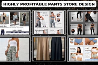 design yoga pant store leggings store pants shopify store yoga pant website