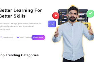 build an elearning udemy clone app and website