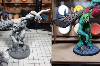 3d print and paint your model like miniature warharmmer 40k aos to high standard
