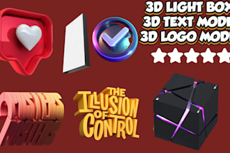 3d lightbox, 3d logo, 3d text, 3d letter, lightbox neon design, keychain coaster
