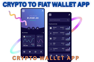 develop crypto wallet app, crypto to fiat app, crypto exchange app