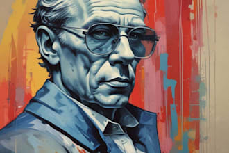draw a pop art portrait