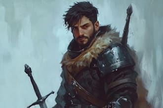 do make a dnd art and d and d character for you