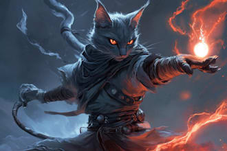 do a dnd and d and d character art illustration for you