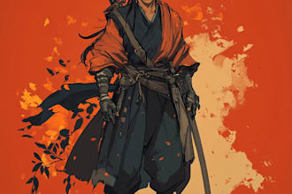 draw a fantasy character art for dnd or similar