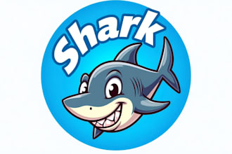 make awesome shark logo with free source file