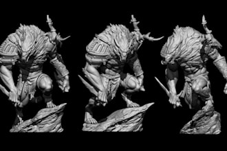design 3d miniature warhammer 40k figurine action figure stl ork aos ultramarine