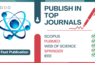 write and publish articles in top scopus, pubmed, springer, scimago