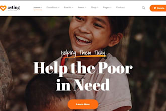 non profit website 501c3 nonprofit charity website on wordpress wix godaddy