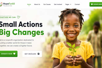 non profit website 501c3 nonprofit charity website on wordpress wix godaddy