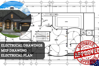 draw architectural, mechanical, electrical system, plumbing, mep plans drawings