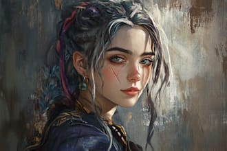 paint a digital fantasy, sci fi or normal portrait for you