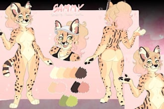 do furry reference sheet furry art fursona sheet oc reference sheet furry nsfw