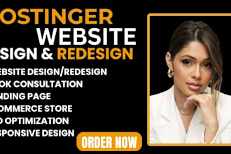 design a sunning and professional hostinger  website hostinger website redesign