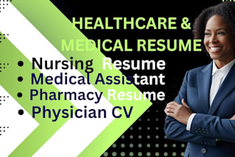 write edit healthcare medical biotech surgeon nurse pharmacy dentist resume