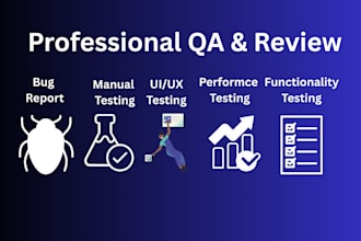 provide manual and automated QA testing services