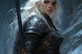 illustrate your d and d character portrait