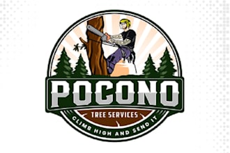 design motivation toxic masculinity tree service logo