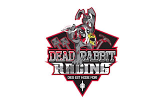 design dead rabbit racing team logo