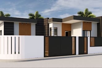 do 3d interior and exterior house design architectural 3d rendering and modeling
