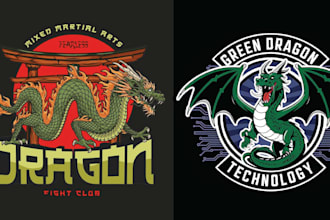 design high resolution t shirt dragon logo
