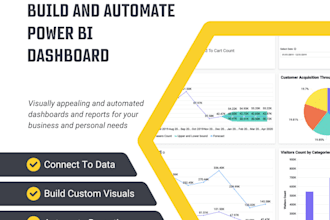 create and automate a power bi dashboard with visuals