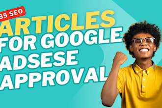 google adsense approval 30 SEO friendly articles for quick adsense approval