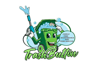 design significant trash cleaning service logo