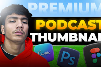 professionally design your youtube or podcast thumbnail