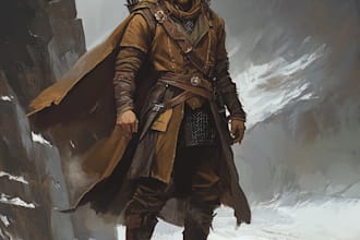 draw d and d character commissions, illustration