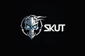 do skull esport mascot logotype icon sticker death