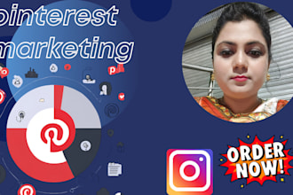 create pin, board, grow and boost as a pinterest marketing manager