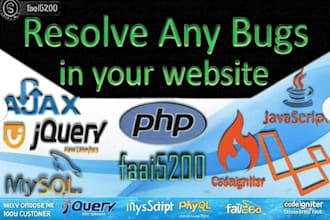 quickly debug and fix your HTML, CSS, and javascript code within 24 hours