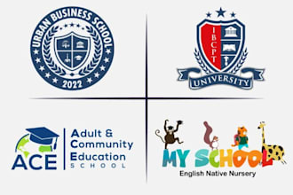 create school,college ,university,education logo