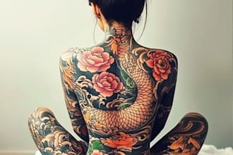 tailored japanese tattoo designs by expert