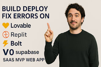 build deploy fix errors on lovable replit bolt new v0 saas mvp web app supabase