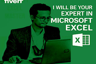 be your expert in microsoft excel for data analysis, formulas and automations