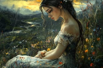 make digital oil painting oil painting from photo