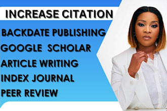increase your google scholar citation backdate your article in top journal