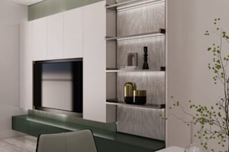 render the 3d of the interior of residential or commercial
