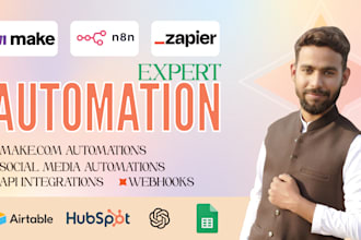 create powerful make zapier and ai driven automations for you