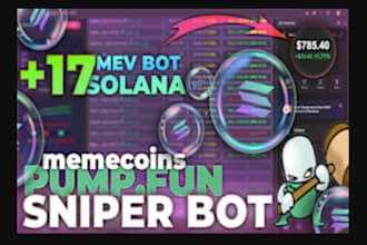 get pumpfun, mev, sandwich, sniper, volume, eth and solana, bot xrp