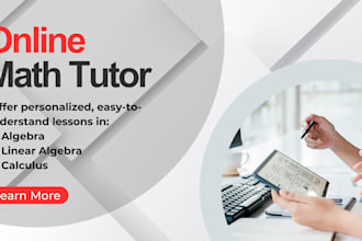teach college level algebra, linear algebra, and calculus